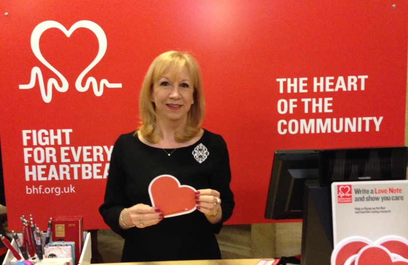 Eleanor at BHF shop in Loughton